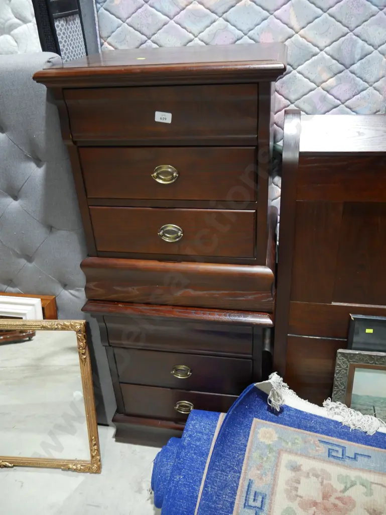 Pair of bed sides and headboard Image 1++