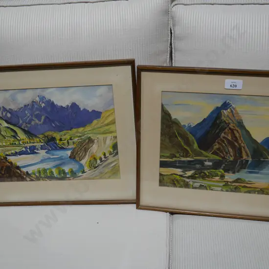Two framed artworks