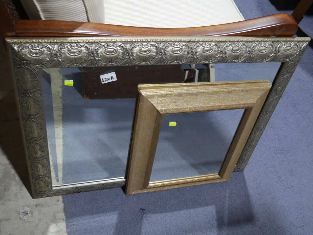 Two modern framed mirrors Image 1++