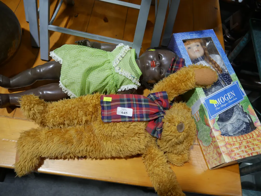 2 dolls and a teddy bear Image 1++