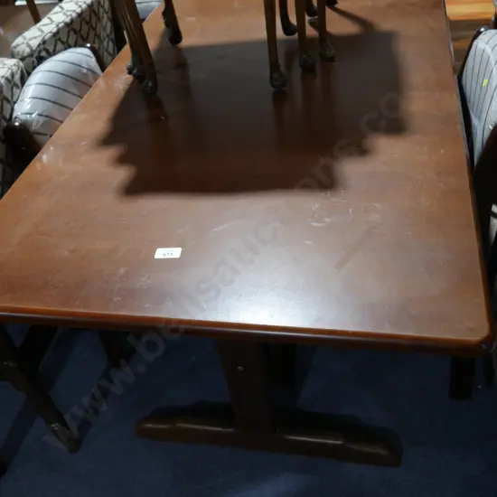 Dining table and two chairs
