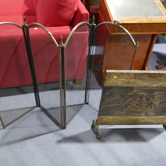 Two fire screens