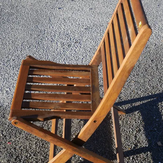 Folding wooden chair