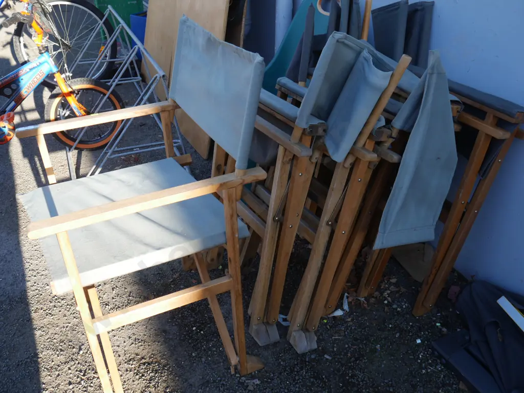 6 folding outdoor chairs Image 1++