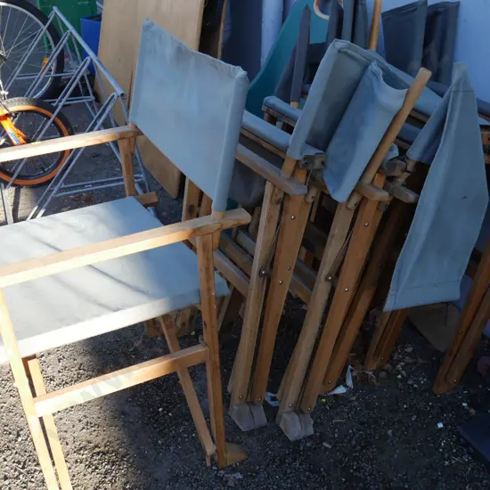 6 folding outdoor chairs