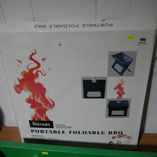 Portable foldable BBQ