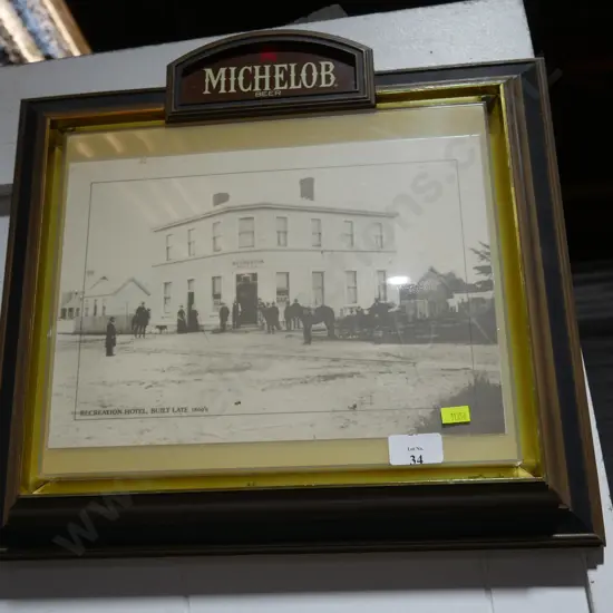 Michelob Beer framed Recreational Hotel photo
