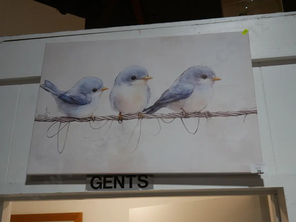 Canvas birds artwork Image 1++