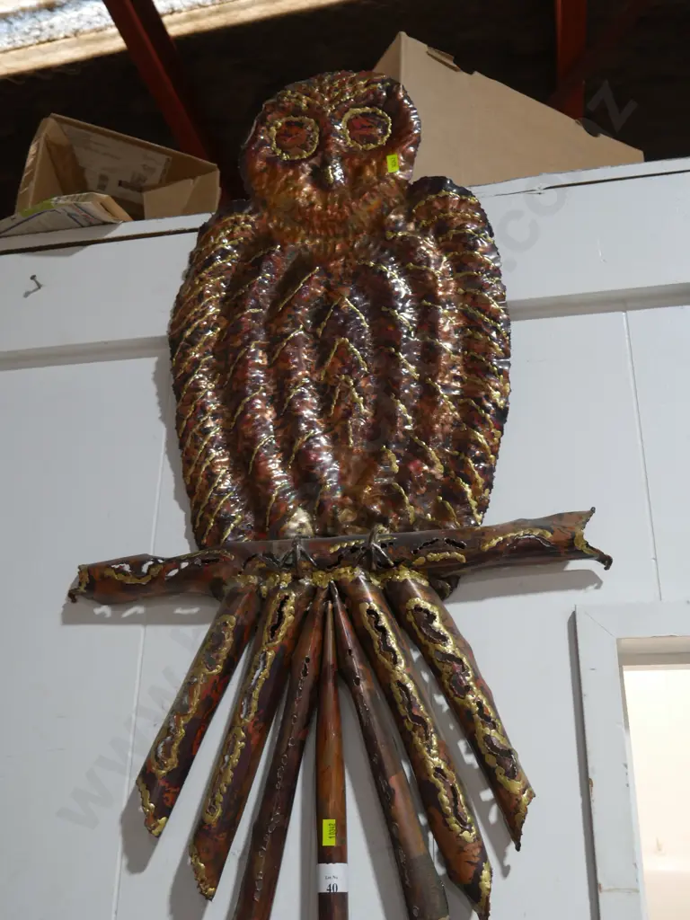 Metal owl wall hanging Image 1++