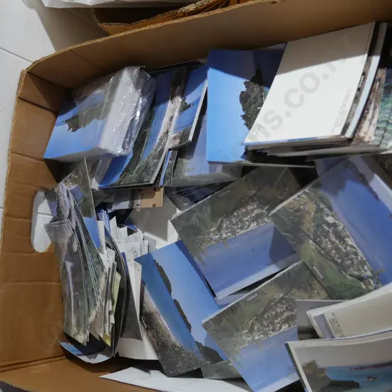 Box of greeting post cards