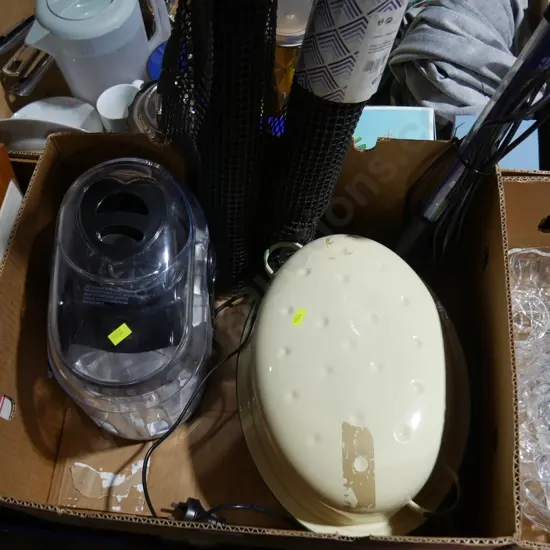 Juicer, roasting pan etc