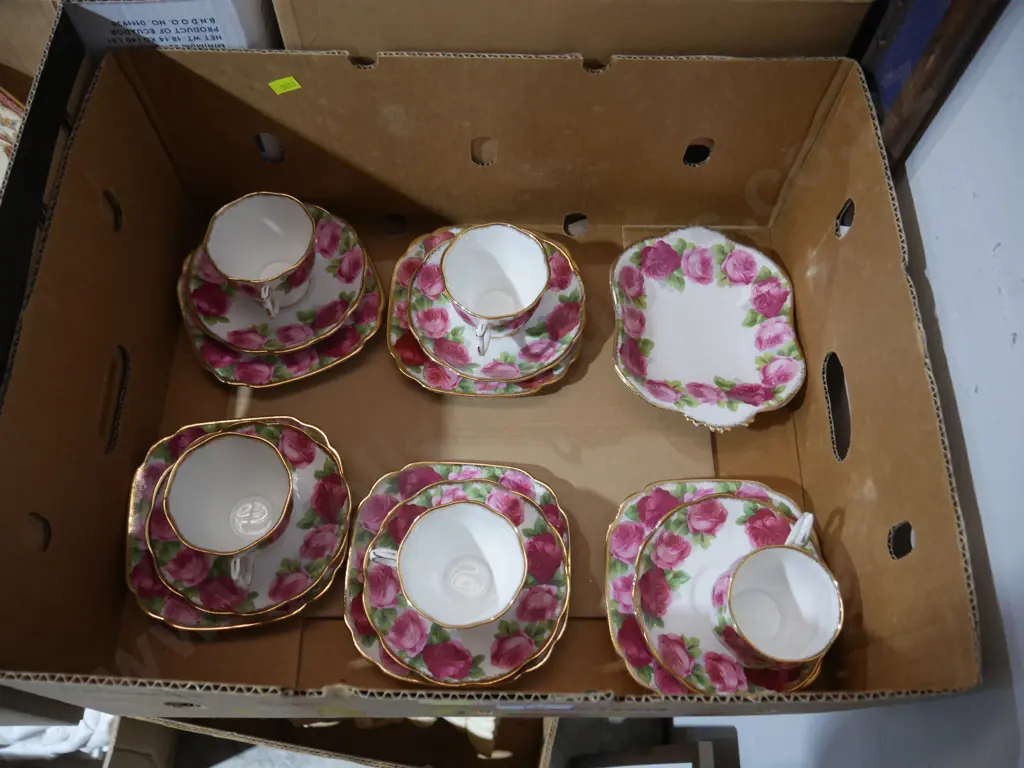 Royal Albert rose and gold trios etc Image 1++