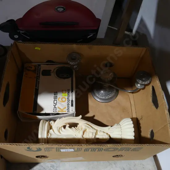 Headphones, candle holder etc