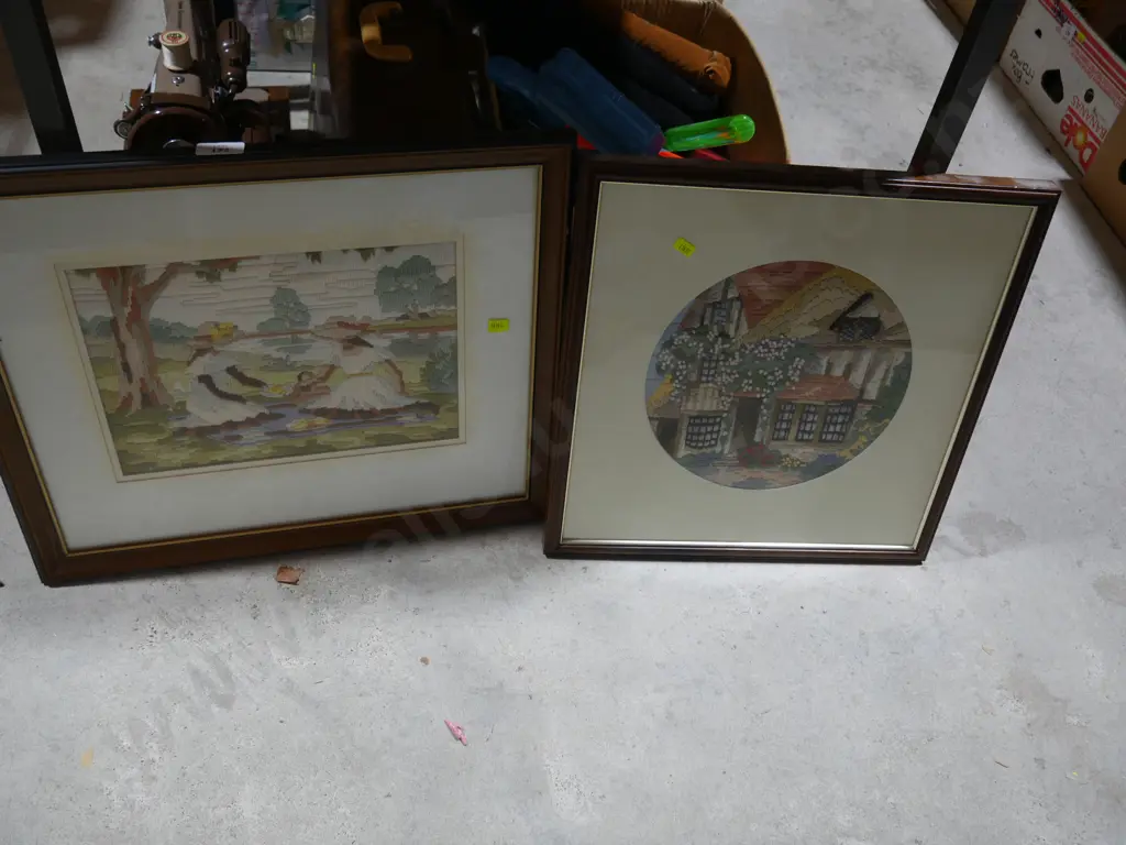 2 needlepoint artworks Image 1++