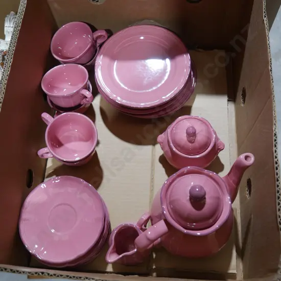Nordtek West German pink tea set