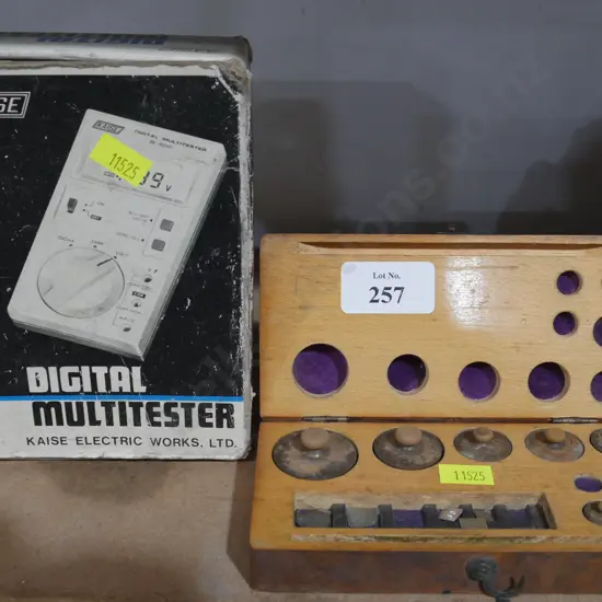 Weights and multimeter