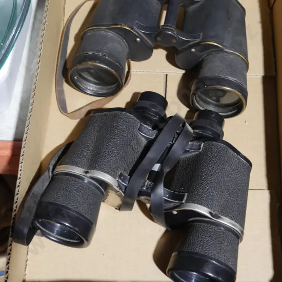 Two pair of binoculars