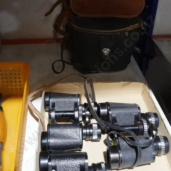 3 pair of binoculars