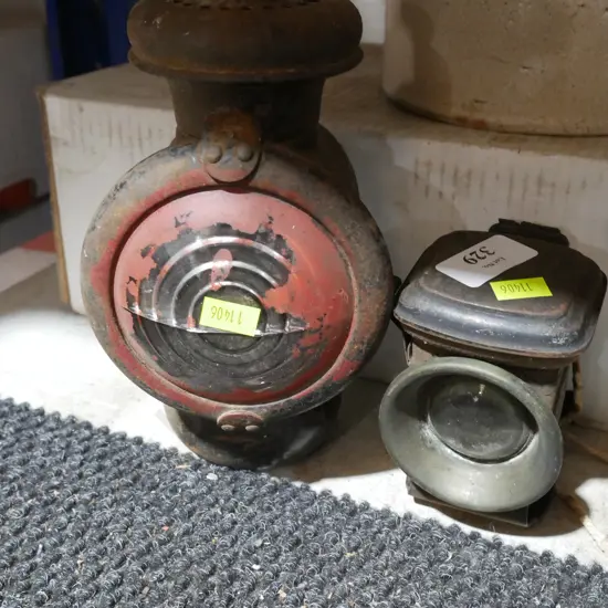 Vintage kero carbide lamps