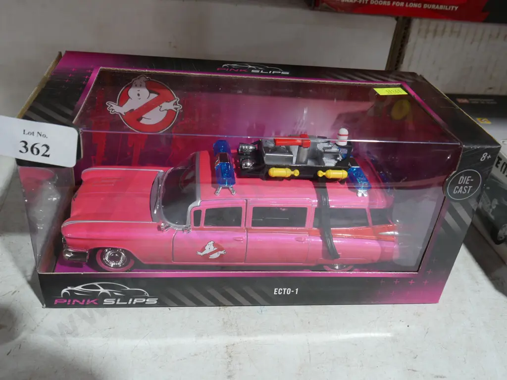 Pink ghost busters ecto-1 diecast model car Image 1++