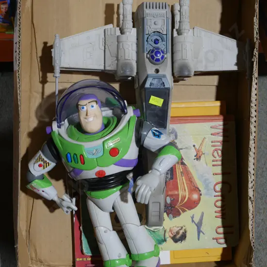 Buzz lightyear, Star wars fighter plane etc