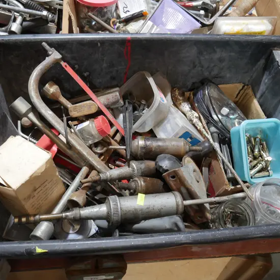 Assorted workshop tools etc