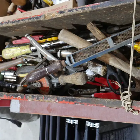 Assorted workshop hand tools