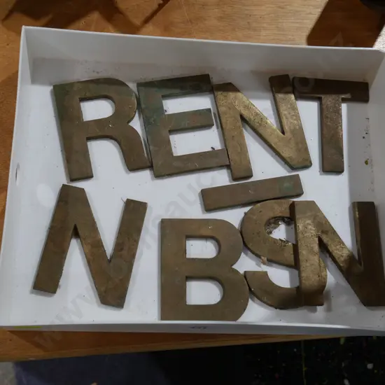 Brass letters