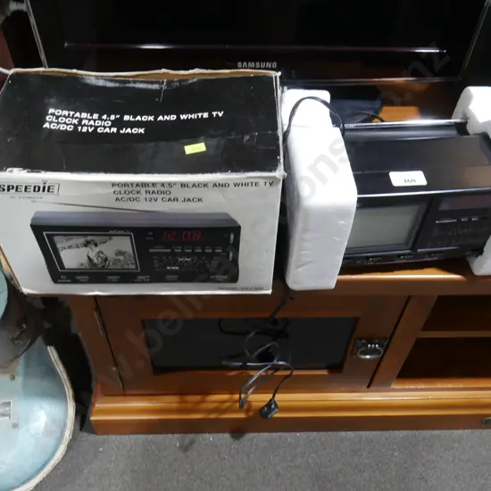 Portable black and white TV four and a half inch