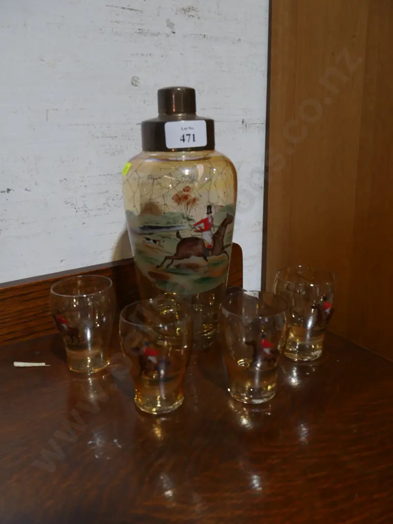 Hunting scene glassware Image 1++