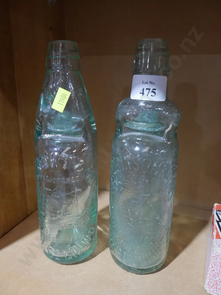 2 Christchurch glass bottles Image 1++