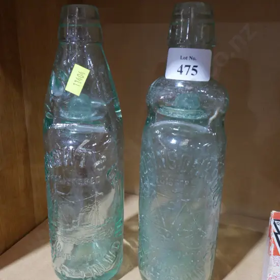 2 Christchurch glass bottles