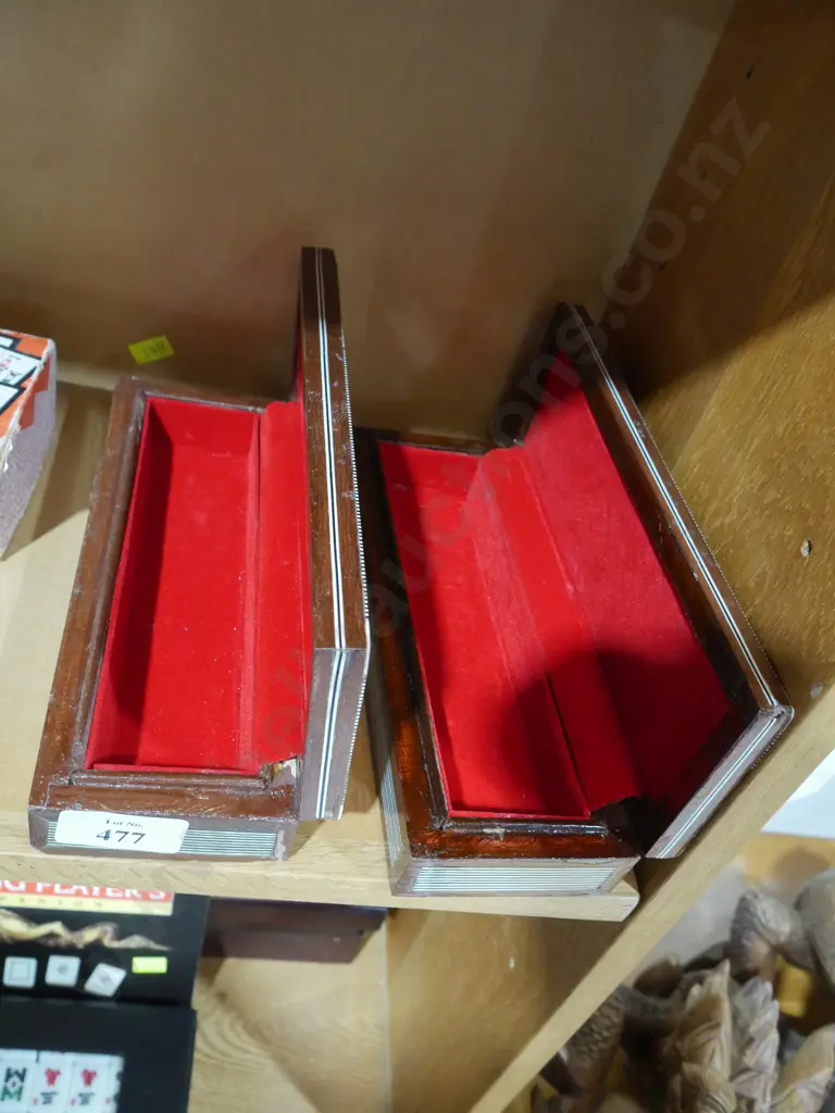 Two inlaid wooden boxes Image 1++