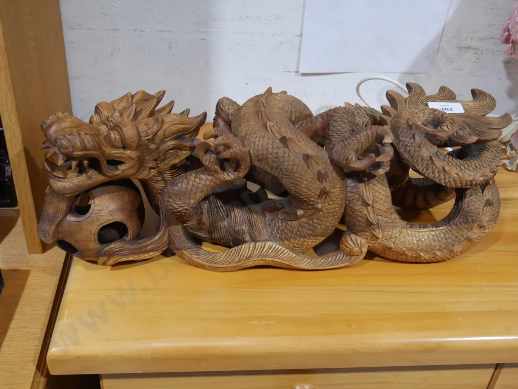 Carved wooden dragon Image 1++