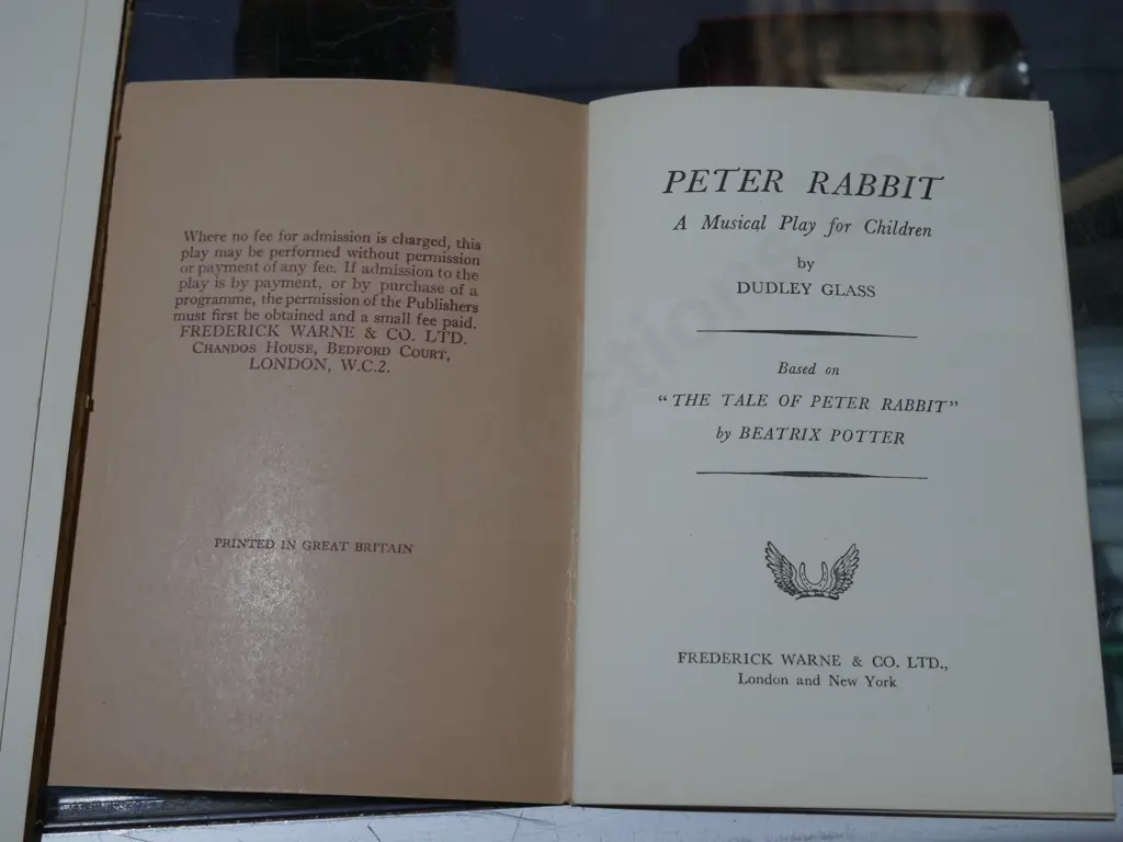 The songs of Peter Rabbit book & Peter Rabbit musical play booklet Image 1++