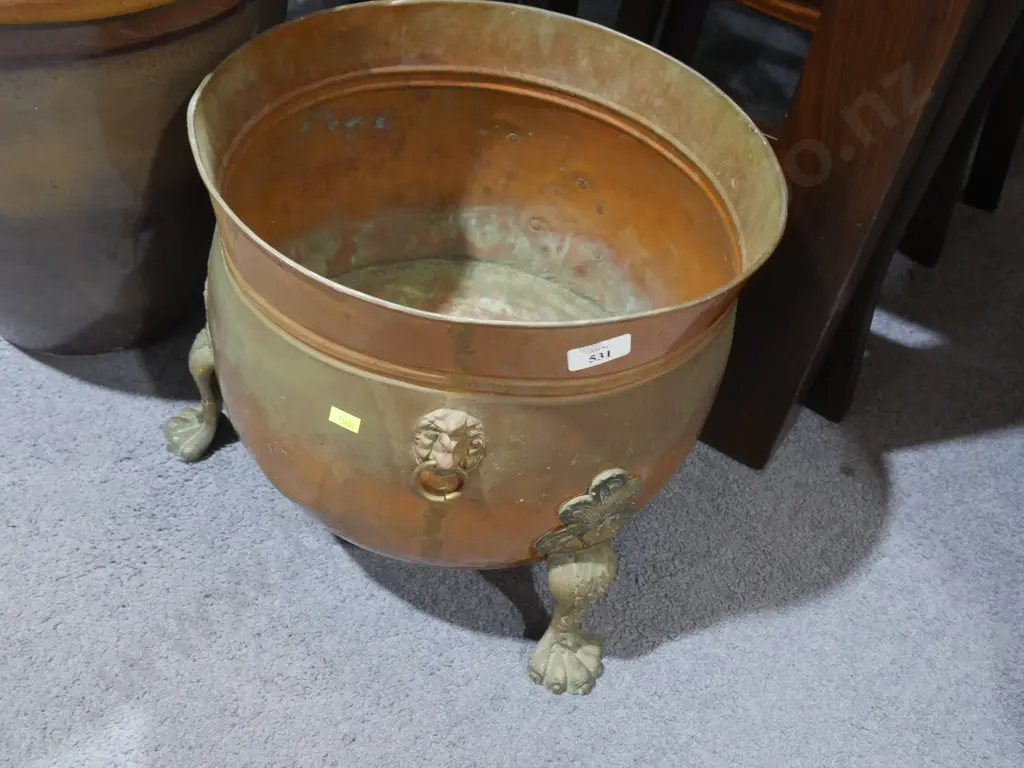 Copper log bin Image 1++