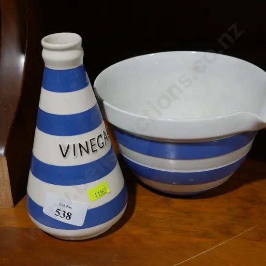 Cornishware bowl etc