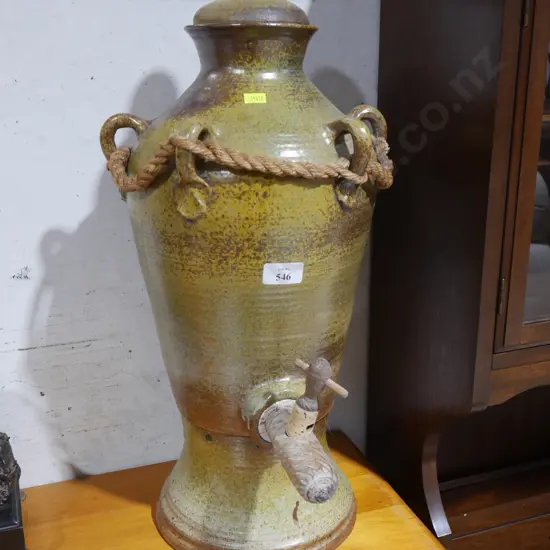 Hardy Browning? stoneware water dispenser