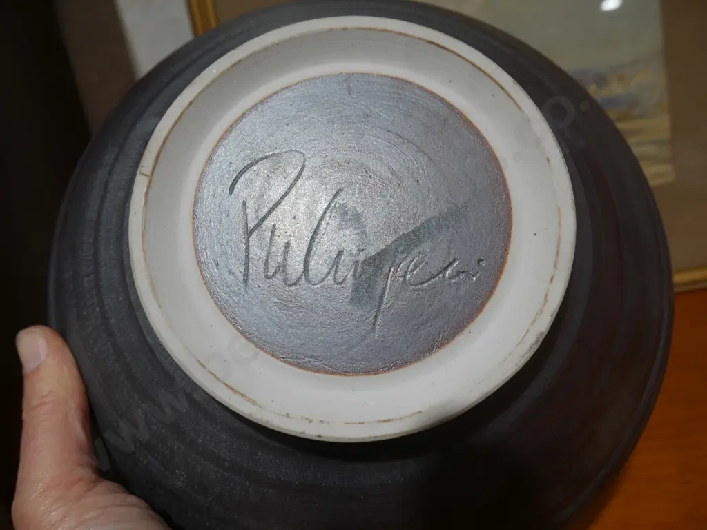 Paul Winspear signed pottery bowl Image 1++
