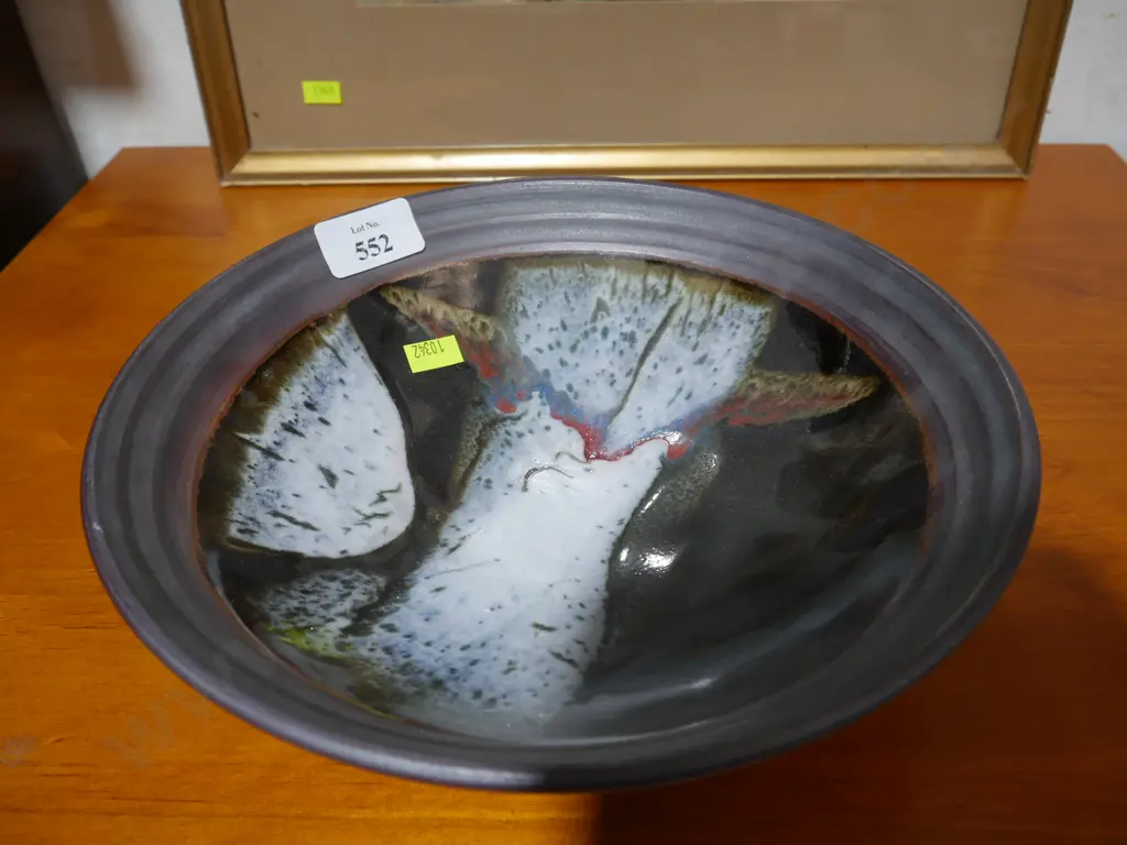 Paul Winspear signed pottery bowl Image 1++