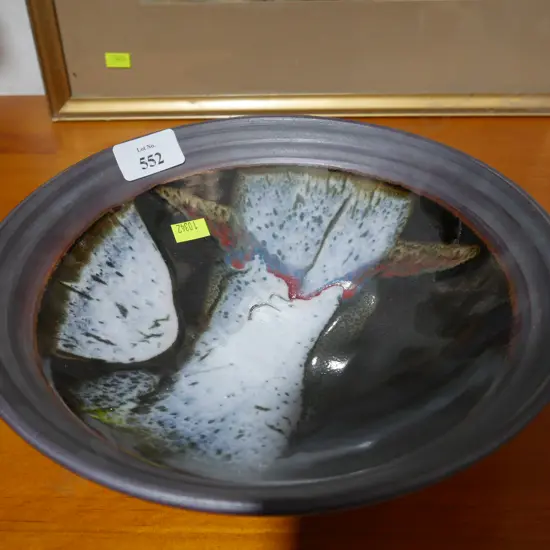 Paul Winspear signed pottery bowl