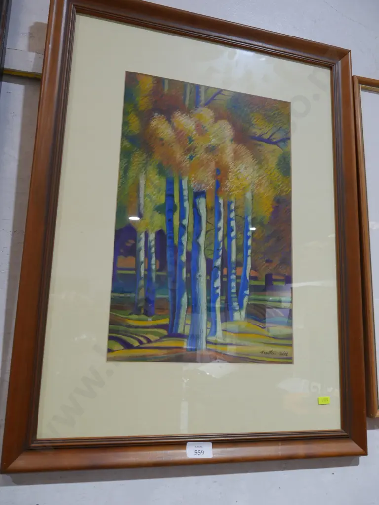 "Autumn Trees" Fairlie, Artwork by Heather Hill Image 1++