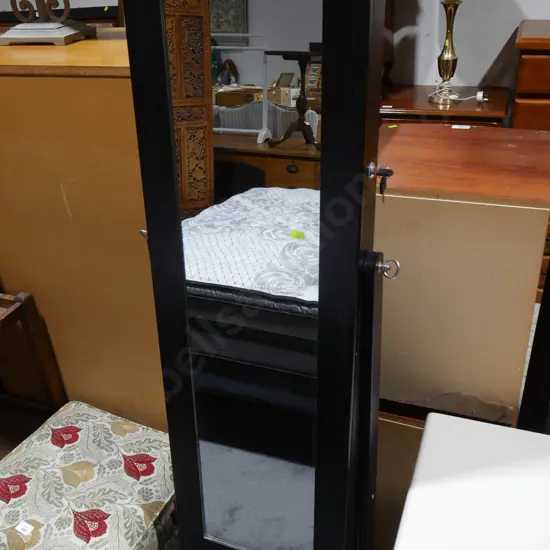 Cheval mirror/jewellery cabinet