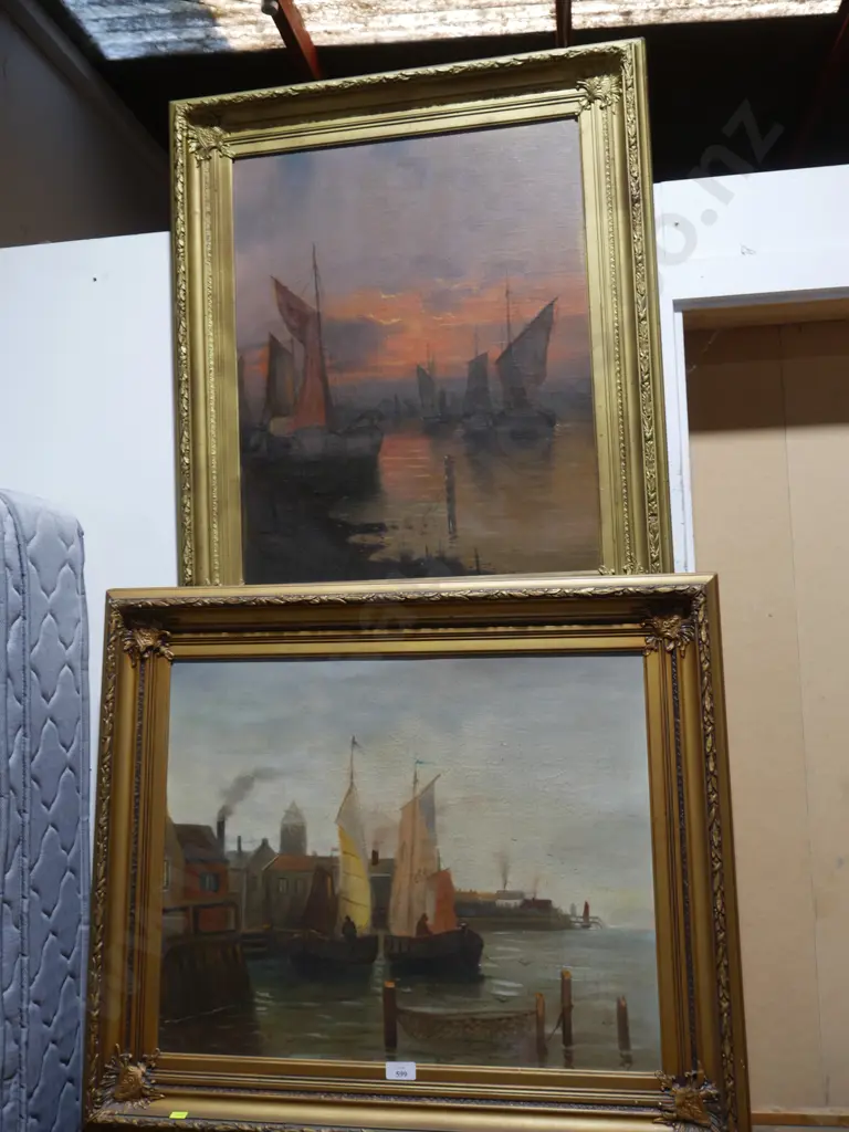 Two framed oil paintings Image 1++