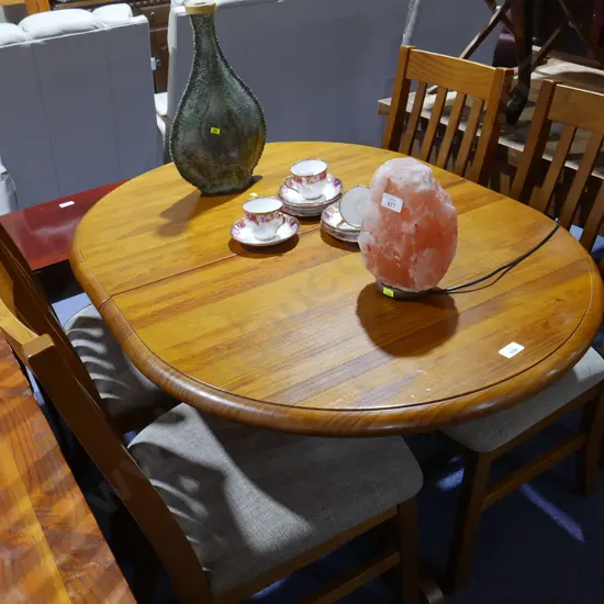 dining table and four chairs