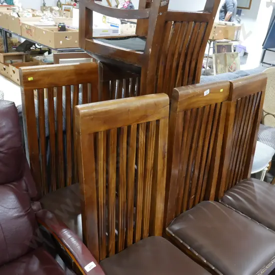 Set of 7 dining chairs