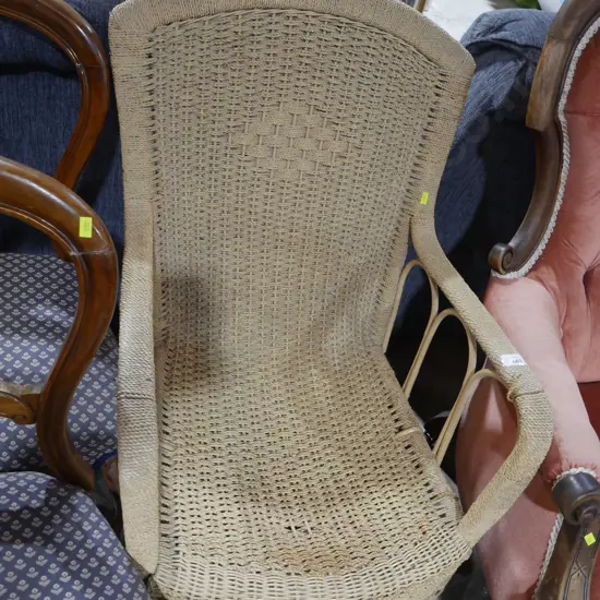 Wicker armchair