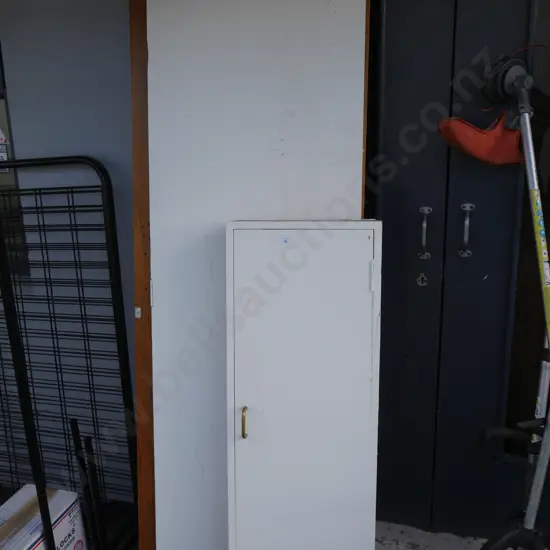 3 wooden doors, cabinet