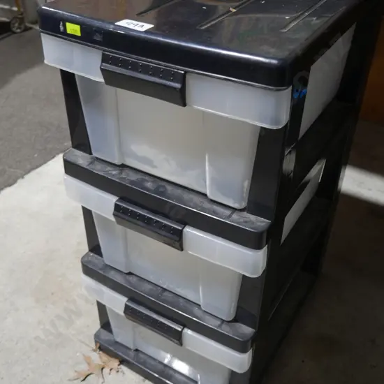 Plastic 3 tier drawer