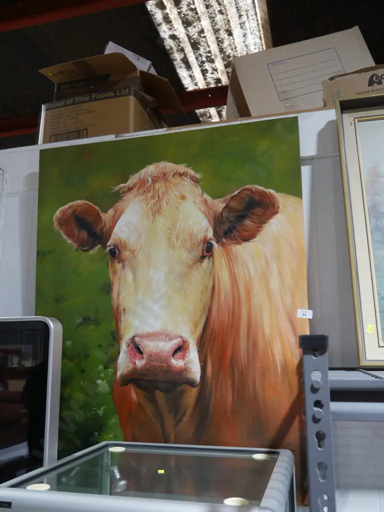 Canvas cow artwork Image 1++